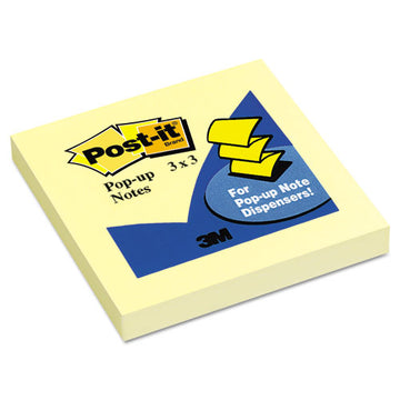 Post-it® Pop-up Notes Original Canary Yellow Pop-up Refill, 3 X 3, 12-pack freeshipping - TVN Wholesale